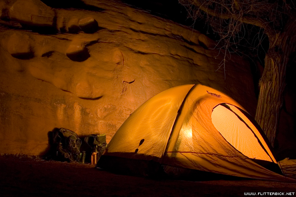 Camping near Coyote's confluence with the Escalante