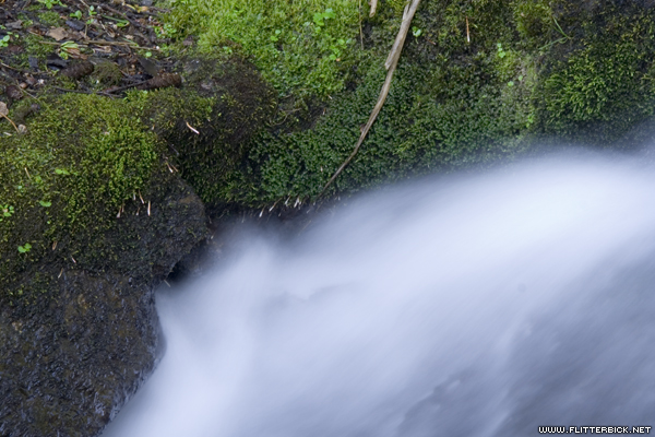 A small waterfall along the Longs Peak trail