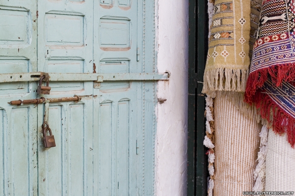 Carpets for sale in the Rabat souq