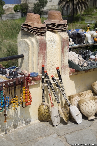 Turtle shell instruments for sale by the roadside