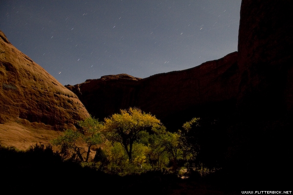 Coyote Gulch by moonlight